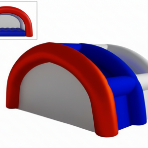 Арочная надувная сцена “Триколор” - герметичная без поддува