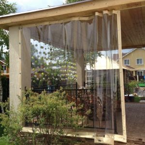 Уличные шторы из ПВХ